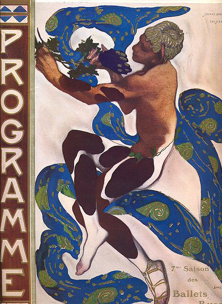 Leon Bakst in the ballet Afternoon of a Faun 1912